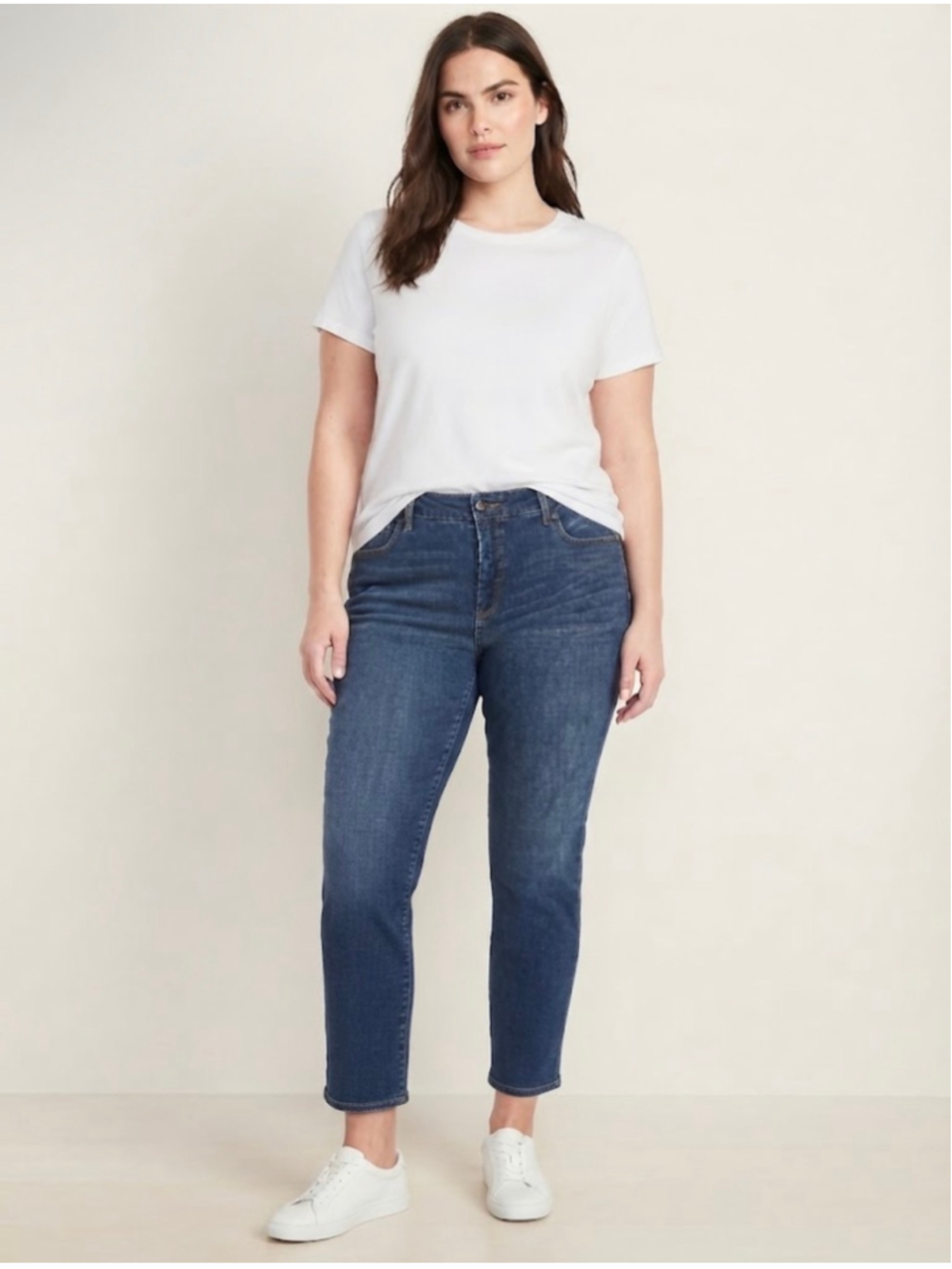 Chico's So Slimming Girlfriend Slim Leg Jeans Blue Size 14 S